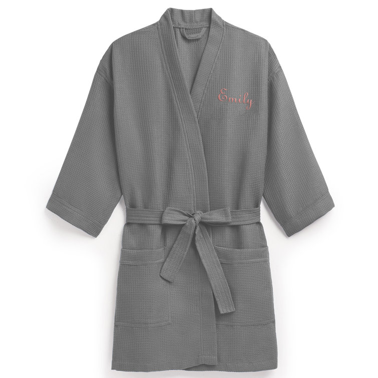 Weddingstar Personalized Embroidered Spa Bathrobe Wayfair.co.uk